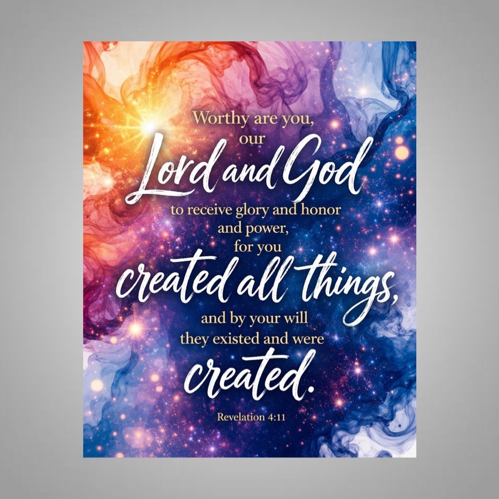 DDS Art Print, 8x10, Bible Verse, Paper Print, Unframed, Bold Series
